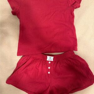 Parke Red PJ Set